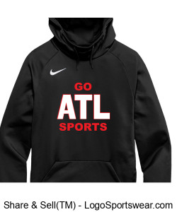 Official Nike GoATLSports Black Hoodie Design Zoom