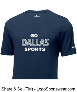 Nike Mens Dri-FIT Cotton/Poly T-Shirt Design Zoom