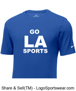 Official Nike GoLASports Therma-Fit T-shirt - Royal Blue Design Zoom