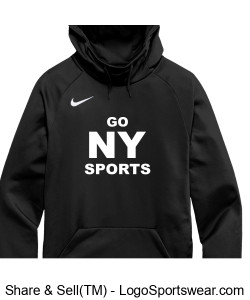 Official Nike GoNYSports Black Hoodie Design Zoom