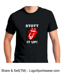 STOTT IT UP 5 T-SHIRT - BLACK Design Zoom