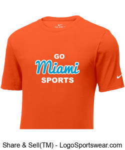 Official Nike GoMiamiSports Therma-Fit T-shirt - Orange Design Zoom