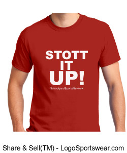 STOTT IT UP T-SHIRT - RED Design Zoom